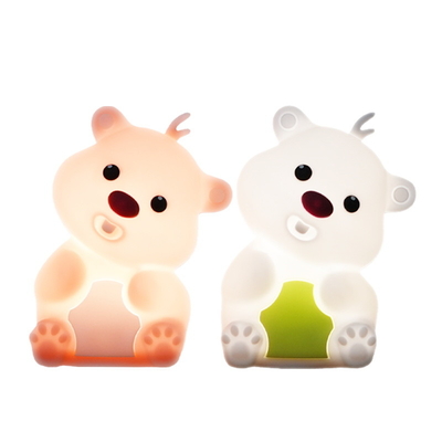 Creative Festive Decorative Silicone Night Light LED Pat Sleeping Atmosphere Toy Children's Day Christmas Gift Power Switch