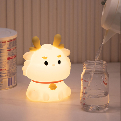 Smart Voice Dragon Charge With Sleeping Silicone Pat Creative Night Light Gift Colorful Atmosphere Light
