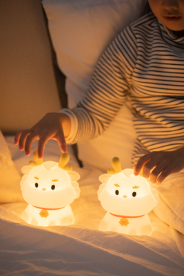 Smart Voice Dragon Charge With Sleeping Silicone Pat Creative Night Light Gift Colorful Atmosphere Light