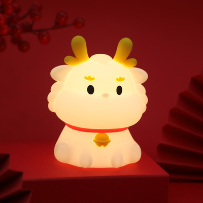 LED USB Rechargeable Dimming Dragon Touch Cartoon Cute Bedroom Decor Silicone Baby Loong Table Lamp Night Light