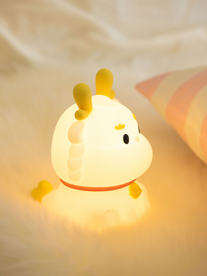 Smart Voice Dragon Charge With Sleeping Silicone Pat Creative Night Light Gift Colorful Atmosphere Light