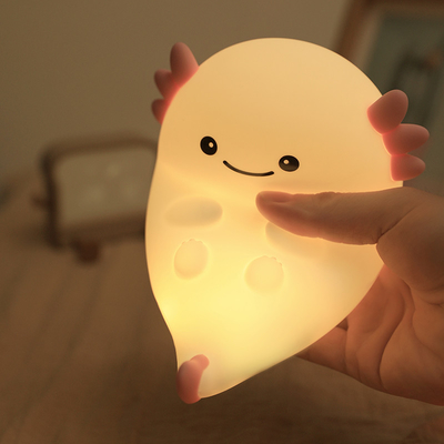 Modern Design Silicone Night Light Cute LED Warm White Colorful Night For Kids Bedroom Touch Control