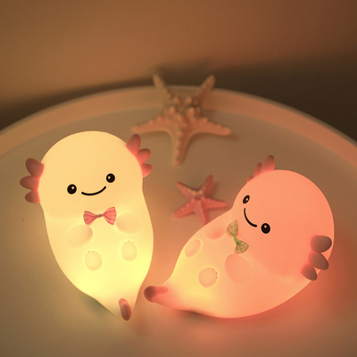 Modern Home USB Night Light Hexagonal Dinosaur Baby Fish LED With Touch Sensor Colorful Silicone Rechargeable Light