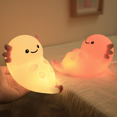 Modern Design Silicone Night Light Cute LED Warm White Colorful Night For Kids Bedroom Touch Control