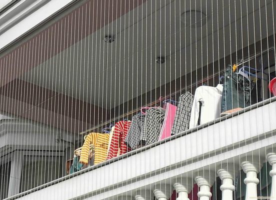 Black Invisible Balcony Grille 316 Wire 12 1 And Nylon Coating 2.0mm