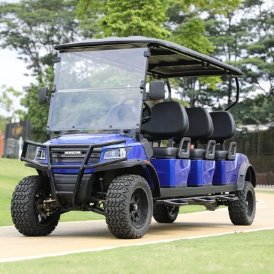 6-Seat Electric Golf Cart 48V 70-80km Range 18-40km/h Speed