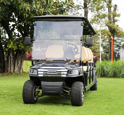 8-Seat Electric Golf Cart 48V 70-80km Range 30% Gradeability