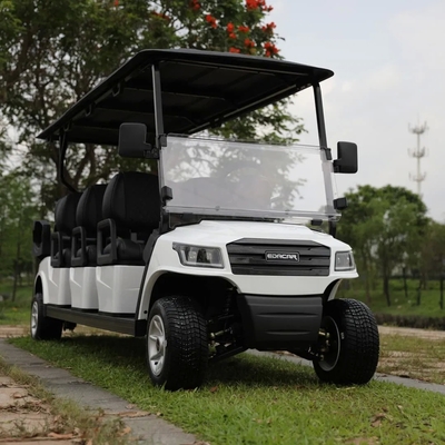 8-Seat Electric Golf Cart 48V 70-80km Range 30% Gradeability
