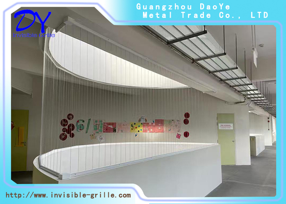 Vertical Opening Fixed Invisible Grille for Enhanced Security in Indoor and Outdoor Environments