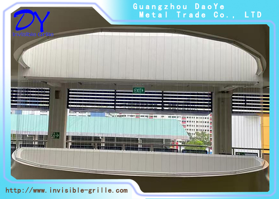 Windows Invisible Grille 12 1 Construction and Nylon Steel Wire Rope Surface for Long-Lasting Durability