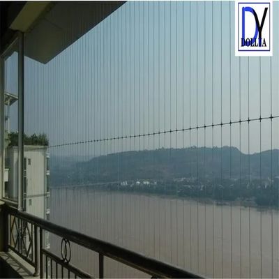 Free Cutting Stainless Steel Window Invisible Grille with 2.0mm Wire and 2.5mm Diameter SS 316 Wire