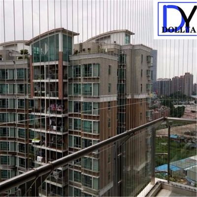 Stainless Steel Window Invisible Grille with 2.0mm Wire Distance Gap B Security Rating and Dust-proof Function