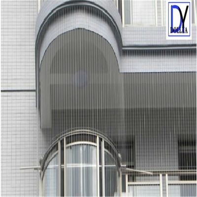 Invisible Grille with 7X7 Nylon Non-Magnetic Stainless Steel Wire Rope for Balcony and Window Security Rating B and 5cm/6cm/10cm/12.5cm Wire Distance Gap