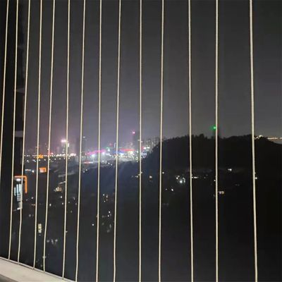 Fixed Modern Style Invisible Balcony Grille with Aluminum Alloy Frame for Enhanced Safety and Aesthetics