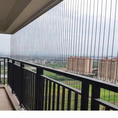 Innovative 316 Stainless Steel Invisible Grille with 5cm Wire Distance Gap and 400kg Tensile Impact for Balcony Safety