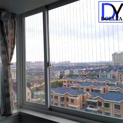 Easy Fire Escape Pet Safety Invisible Grille with 5cm Wire Distance Gap for Balcony and Window Protection