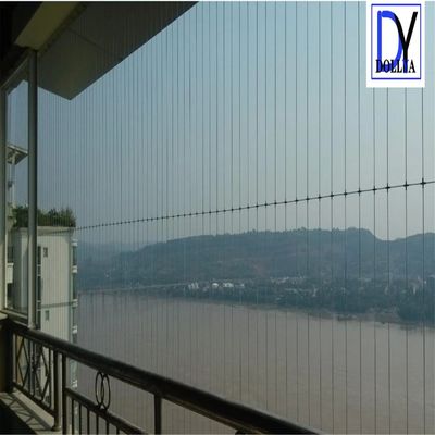 Punching Processed Highest Grade Stainless Steel Invisible Grille with 5cm Wire Distance Gap for Balcony and Window Safety