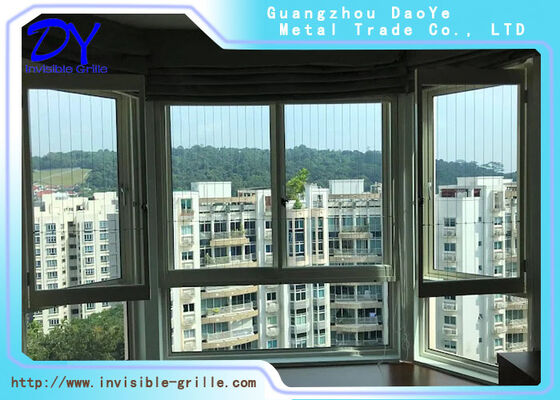 Easy Fire Escape Pet Safety Invisible Grille with 5cm Wire Distance Gap for Balcony and Window Protection