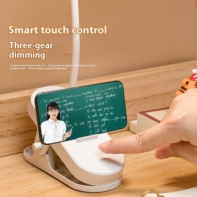 Office Desk, Study Desk, Bedroom Bedside Table Lamp 3-Way Dimmable Touch Lamp With USB-C Charging Port And AC Socket