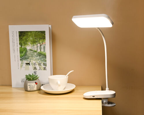 Modern Touch Table Lamps with Flexible Clip Dimming Desk Lamp-Battery Powered for Reading & Study Decorative Clamps