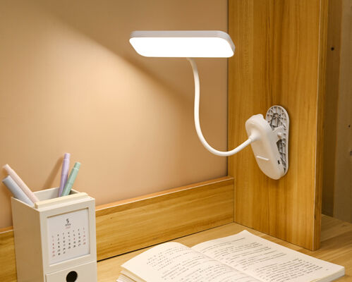 Modern Touch Table Lamps with Flexible Clip Dimming Desk Lamp-Battery Powered for Reading & Study Decorative Clamps