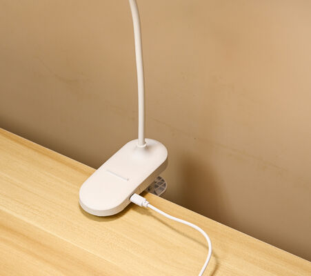 Wholesale Kids Modern LED Table Lamp Neck Clip-On Touch Control USB Rechargeable White Night Light for Students' Study