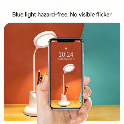 Modern Simple Pen Holder Desk Lamp LED Rechargeable Plug-in Eye Protection Study Lamp College Dormitory Reading Lamp Touch