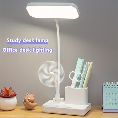 Power Bank Function Desk Lamp LED Student Dedicated Desk Lamp Pen Holder Desk Lamp Dormitory Bedroom Night Light Bedside Lamp