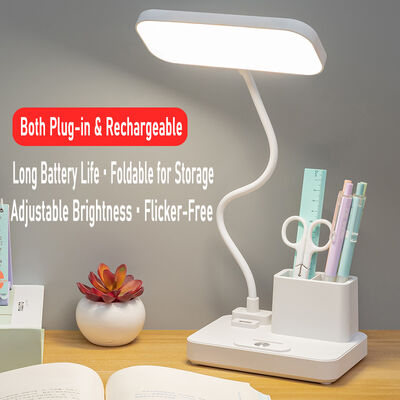 Power Bank Function Desk Lamp LED Student Dedicated Desk Lamp Pen Holder Desk Lamp Dormitory Bedroom Night Light Bedside Lamp