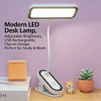 LED Desk Lamp, Student-Specific Eye-Protecting Clip-on Lamp, Living Room Touch-Controlled Dimmable Night Light for Bedroom