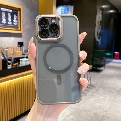 Fashion Magnetic Semi-transparent Phone Case Shock-proof  iPhone 17