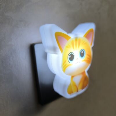 Wall Plug in Plastic Cute Night Light Soft Light Source Designed  Bedrooms