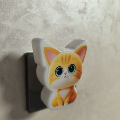 Wall Plug in Plastic Cute Night Light Soft Light Source Designed  Bedrooms