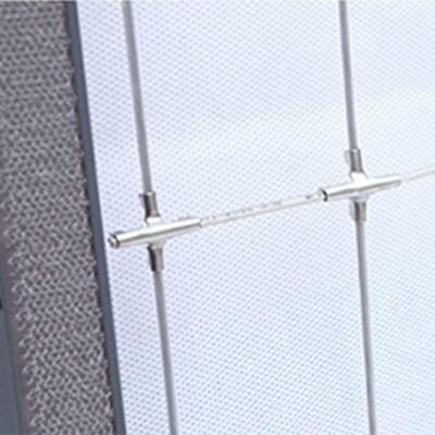 Screw Fixing Fixed Invisible Grille Incorporating Aluminium End Cover Suitable for Offices Apartments and Public Spaces