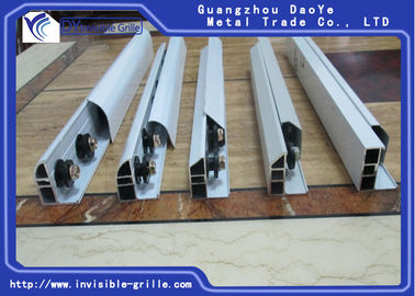 Sturdiness Aluminium Rail Track For High Rise Building Invisible Grilles