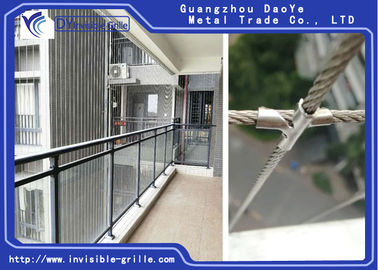 India Market 316 Grade Stainless Steel Balcony Invisible Grille for Child and Pet Safety