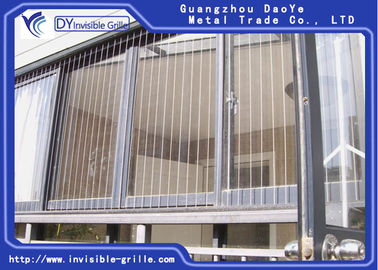 High Rise Buildings Safety SS 304 2.5mm Window Invisible Grille