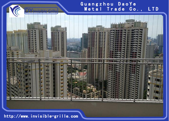 2m/Set White Balcony Invisible Grille Withstand High Pressure