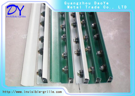 2.0mm Aluminium Rail Track For Children Invisible Grille