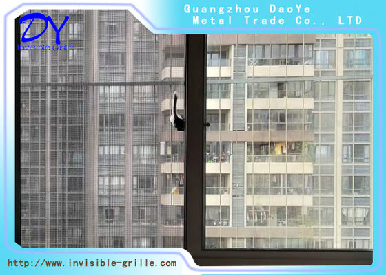 5cm Distance Gap Window Invisible Grille Polished 2.0mm Wire