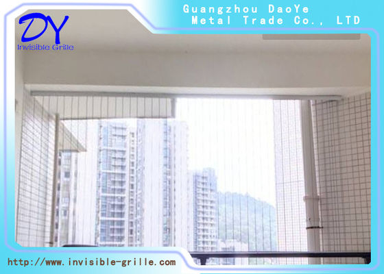 5cm Distance Gap Window Invisible Grille Polished 2.0mm Wire