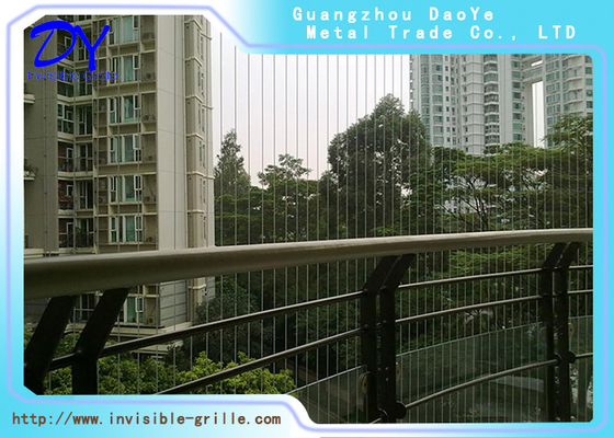 Anti Rust AG3 Aluminum Rail Track Invisible Grille For Balcony And Windown