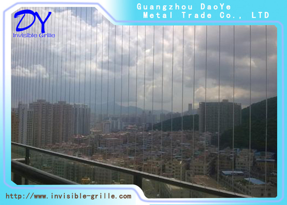 Anti Rust AG3 Aluminum Rail Track Invisible Grille For Balcony And Windown