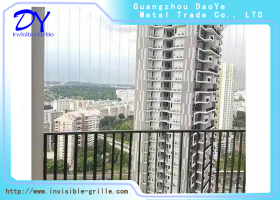 Single Pad Aluminium Rail Track AG4 Protection Grille For Balcony & Window Home Safety