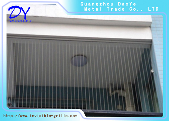 2.5mm Wire Dia. Balcony Invisible Grille Aluminum Frame Easy Cleaning