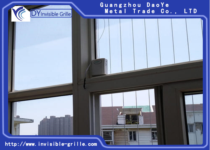Child Safety Window Invisible Grille 3mm Thickness With Robust Aluminum