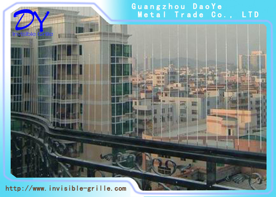304 Grade Wire Balcony Invisible Grille Protection Net 3.5mm Thick
