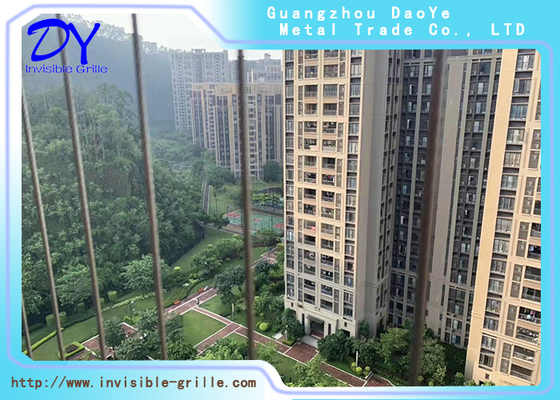 50mm Stainless Steel Wires Fixed Invisible Grille For Children Safe