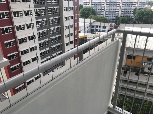 Invisible 2.5mm Cable Grille For Windows | Transparent Steel Wire | 10cm Wire Distance Gap