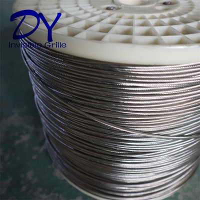 304 Stainless Steel Wire Window Invisible Grille For Commercial Security